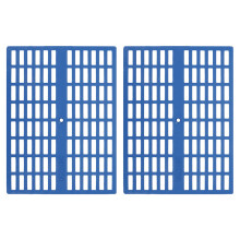 8Pcs Blue ABS Rabbit Cage Mat Small Animal Floor Resting Pads for Pets