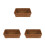 3Pcs Space-Saving Orange Grass Cutlery Holder with Iron Frame for Home 5
