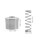 4Sets Silver Rv Toilet Valve Replacement Kit Quick Open Flush Valve 2