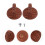 4Pcs Heat-Resistant Dark Brown Bakelite Pot Lid Knobs for Kitchen Use 11