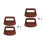 4Pcs Heat-Resistant Dark Brown Bakelite Pot Lid Knobs for Kitchen Use 6