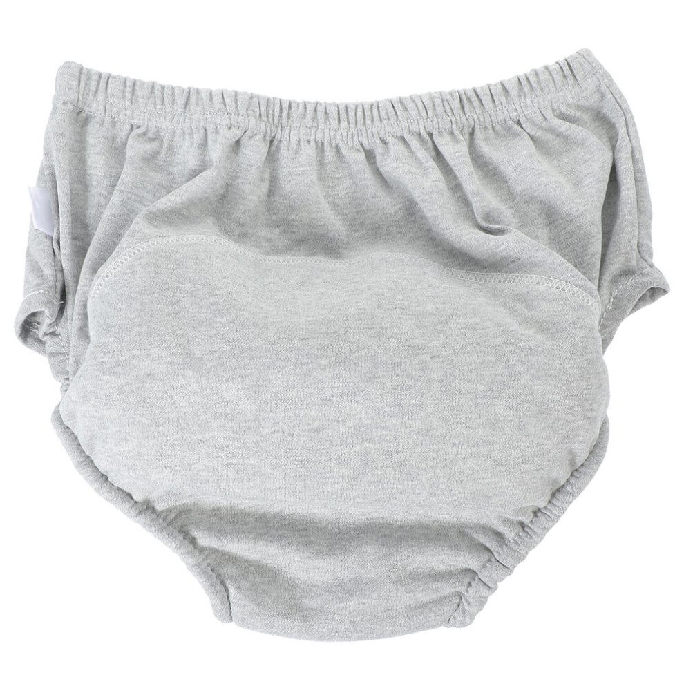 Villcase Grey 5Pcs Reusable Cotton Adult Diapers Men Women Washable Leakproof