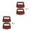 4Pcs Heat-Resistant Dark Brown Bakelite Pot Lid Knobs for Kitchen Use 5