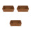 3Pcs Space-Saving Orange Grass Cutlery Holder with Iron Frame for Home 4