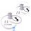 2Pcs Household Home Use Egg Incubator with Adjustable Slots Light Grey 1