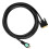 2Pcs Black PVC Dvi to Line Cable High Purity Copper for Computers 2