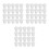 60Pcs White Foam Mushroom Models Unpainted for Garden and Art Projects 7