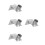 4Pcs Stable Silver Mirror Brackets for Traffic and Driveway Wall Mount 5