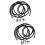2Sets Easy Install Black Rubber Windshield Washer Hose Replacement Kit 9