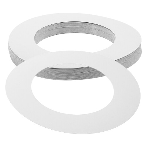 250Pcs White Wax Machine Collars Universal Round Disposable Wax Papers