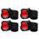 12Pcs Red Motorcycle Throttle Controller with Aluminum Handle Grips 2