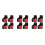 12Pcs Red Motorcycle Throttle Controller with Aluminum Handle Grips 8