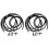 2Sets Easy Install Black Rubber Windshield Washer Hose Replacement Kit 4