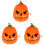 3Pcs Funny Orange Wind-Up Pumpkin Toys Halloween Clockwork Props 4