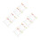80Pcs Acrylic Coffee Stir Sticks Reusable Multi-Color Mixing Spoons 7