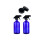2Sets Portable Blue Glass Spray Bottles Refillable Fine Mist Sprayers 1
