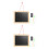 2Sets Portable Double-Sided Writing Boards Black Wooden Frame Home Use 9