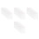 4Pcs Transparent Pe Bubble Pouches Double Layer Self-Seal for Packing 4