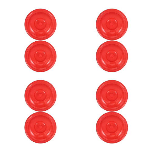 8Pcs Lightweight Red Plastic Round Trash Can Covers for Household Use 1