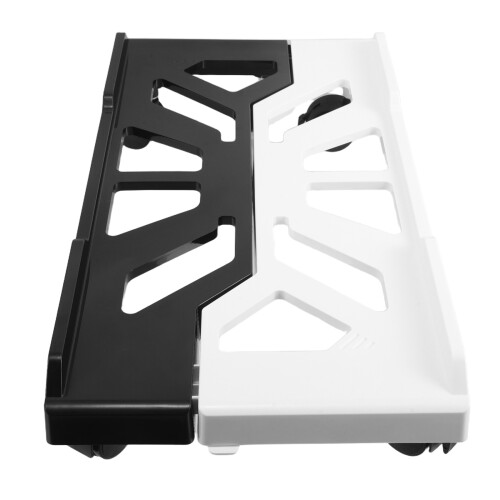 3Pcs Portable Pc Floor Stand Adjustable Width with Wheels for Computer 2