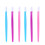 60Pcs Assorted Color Nail Cuticle Pushers Ergonomic Manicure Tools 1