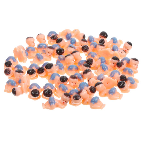 250Pcs Lovely Mini Plastic Babies Small Dolls for Parties 1