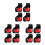 12Pcs Red Motorcycle Throttle Controller with Aluminum Handle Grips 4