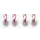 2Pairs Silver Finger Bells Tunable Small Cymbals for Musical Rhythms 9