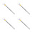 4Pcs Extendable Closet Rod Stainless Steel Adjustable Secure Lock Grey 6