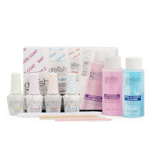 Gelish MINI Complete Basix Gel Nagellak Starter Kit met Basis, pH Bond, Top It Off, Nourish, Remover & Cleanser