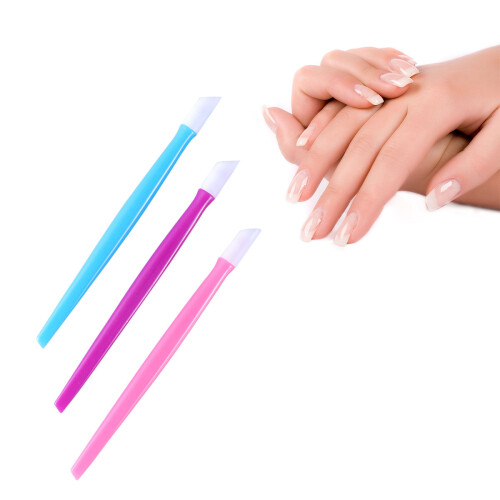 60Pcs Assorted Color Nail Cuticle Pushers Ergonomic Manicure Tools 1