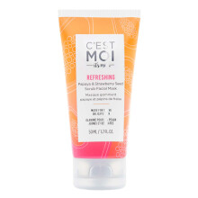 C'est Moi Maschera Viso Scrub Rinfrescante Papaya & Semi di Fragola | Idrata e Bilancia la Pelle