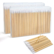800PCS Cotton Swabs Punta con Scatola - Microblading Precision 4 Pollici - Bastoncini per Unghie Makeup Tatuaggio