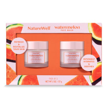 Maschera Viso Watermelon NatureWell, Ricca di Acqua di Frutta e Squalano Vegetale, Promuove una Pelle Radiosa
