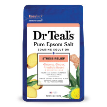 Dr Teal's Sale di Magnesio Epsom Pura, Rilassamento con Oli Essenziali, 3lbs