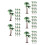 75Pcs Small Plastic Coconut Trees Artificial Palm Model for Cake Decor 3