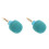 2Pcs Compact Wireless Mini Microphones Sky- with Noise Reduction 7