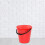 8Pcs Lightweight Red Plastic Round Trash Can Covers for Household Use 7