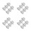 24Pcs Plastic Slide Screw Protectors Easy-Install Grey Safety Nut Caps 6