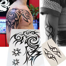 Kotbs 8 Hojas Tatuajes Temporales Impermeables para Hombres Tatuaje Tribal