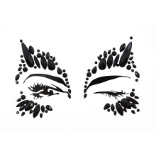 blacknight Gesichtsschmuck Rave Gesichts-Juwelen Aufkleber Bindi Aufkleber Augen-Make-up Körper Schmuck