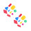 2Sets Multi Color Plastic Solid Shapes Set for Home Math Tools 4