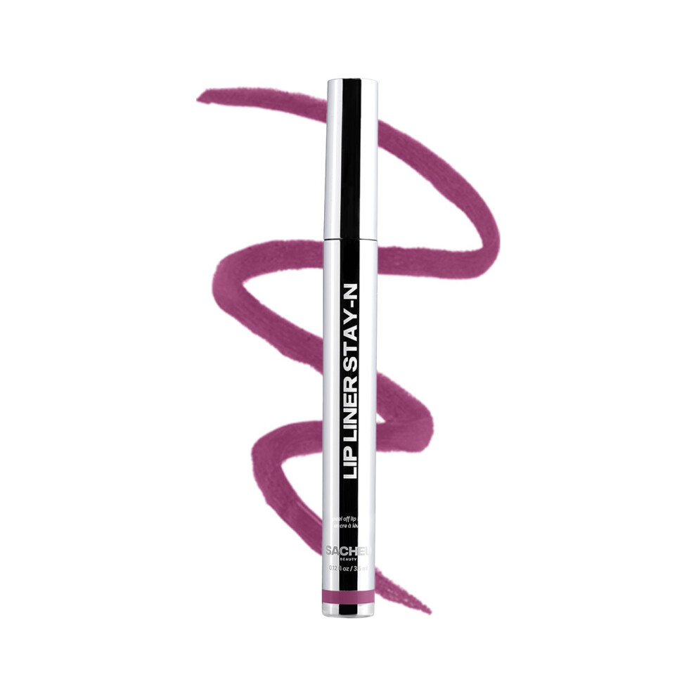 Sacheu Lip Liner Stay-N - Peel Off Lip Liner Tattoo, Peel Off Lip Stain, Long Lasting Lip Stain Peel Off, Infused With Hyaluronic Acid & Vitamin E, Fo