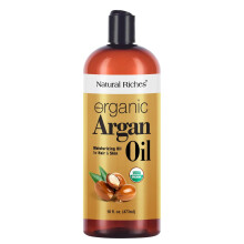 Natuurlijke Rijkdommen Organische Arganolie van Marokko 16oz Voedend Haarolie