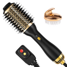 Yucafy 4-in-1 Föhnborstel met Ovale Barrel - Salonkwaliteit Styling Tool voor Alle Haartypes