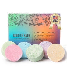 Bootleg Dusch Dampfer, Aromatherapie Duschbomben, 6er Set, Geschenkset für Erwachsene und Teenager, 100% natürlich, Made in USA