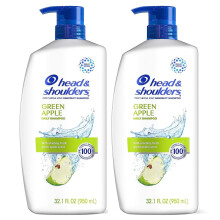 Champú Anticaspa Head & Shoulders, Tratamiento Cuidado del Cuero Cabelludo, Manzana Verde, 32.1 Fl Oz, 2 P