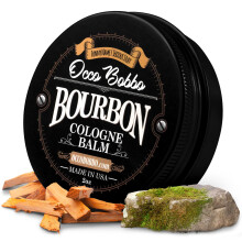 Occo Bobbo - Colonia Sólida Aroma Bourbon y Sándalo. Colonia Sólida para Hombres - 2 Onzas - Bálsamo Concentrado.