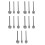 15Pcs Hollow Punch Kit Steel Leatherworking Tools for Home Use Silver 8