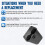 Multi-Function Trash Can with Cup Holder ABS Black for  Maverick 2022-2025 Storage Box Accessories 5